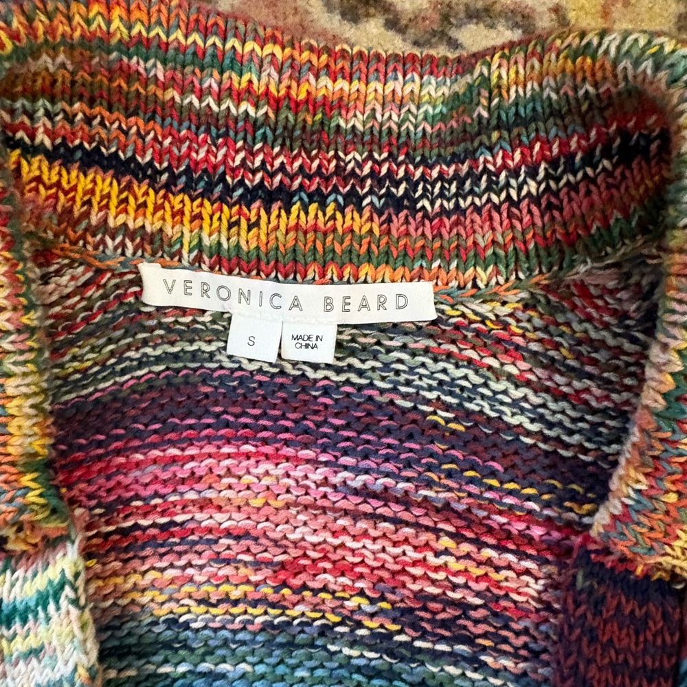 Veronica Beard Multicolor Striped Cardigan - Picture 2 of 5